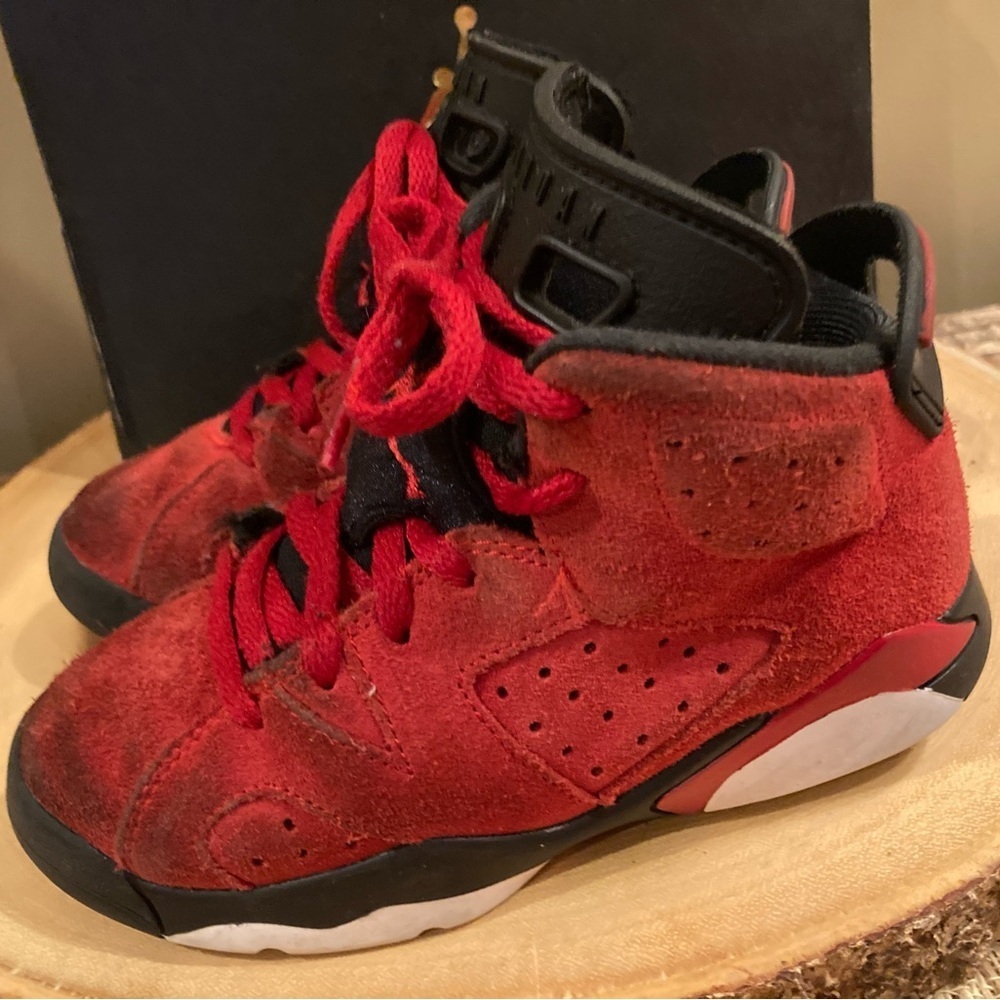 Nike Air Jordan 6 Retro Toro Bravo (TD)‎ DV3605-600 Size 11C Red Suede With Box